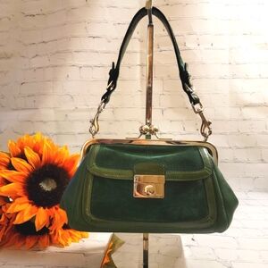 Rare Coach Green Satchel Bag